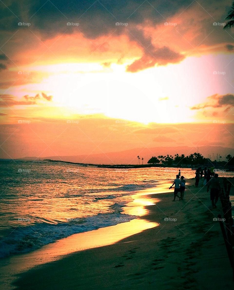 Summer Sunset Hawaii