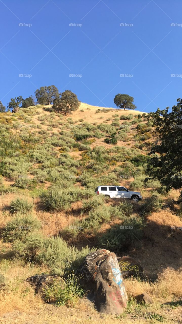 Jeep in the hills 