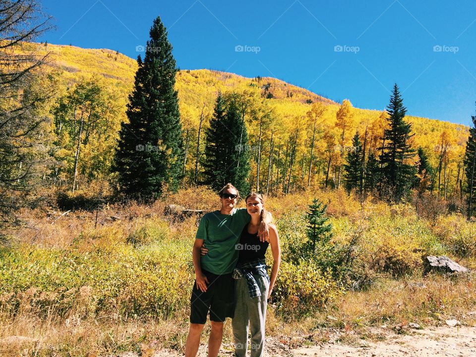 Hiking couple