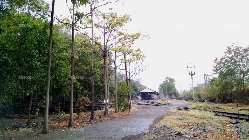 Rail Yard . It rarely rains in summer here in India. It did this weekend & this was the perfect spot to shoot some great pics