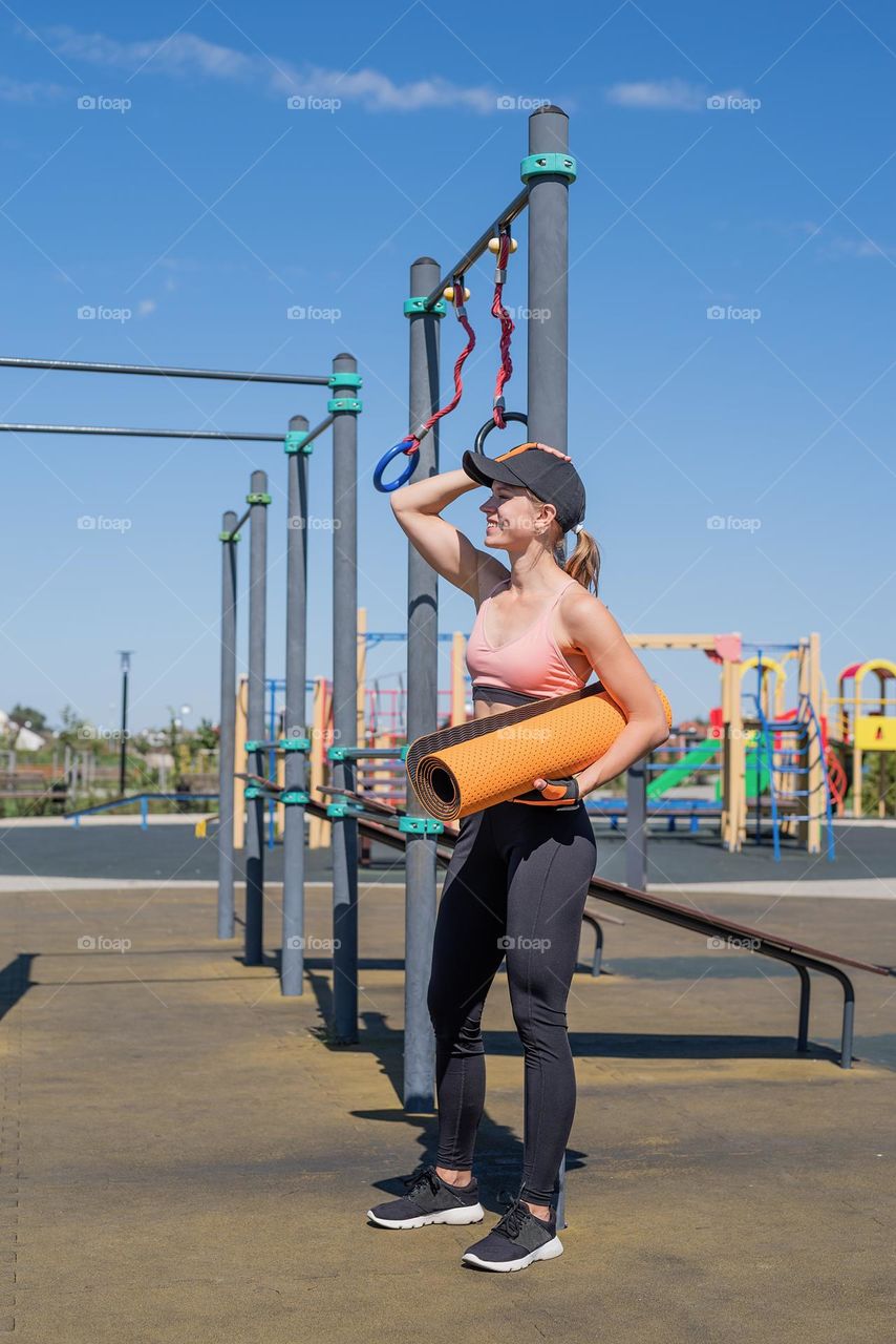 woman working out