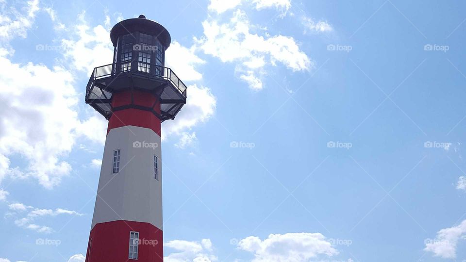 a lighthouse on a Bright Beautiful Day
