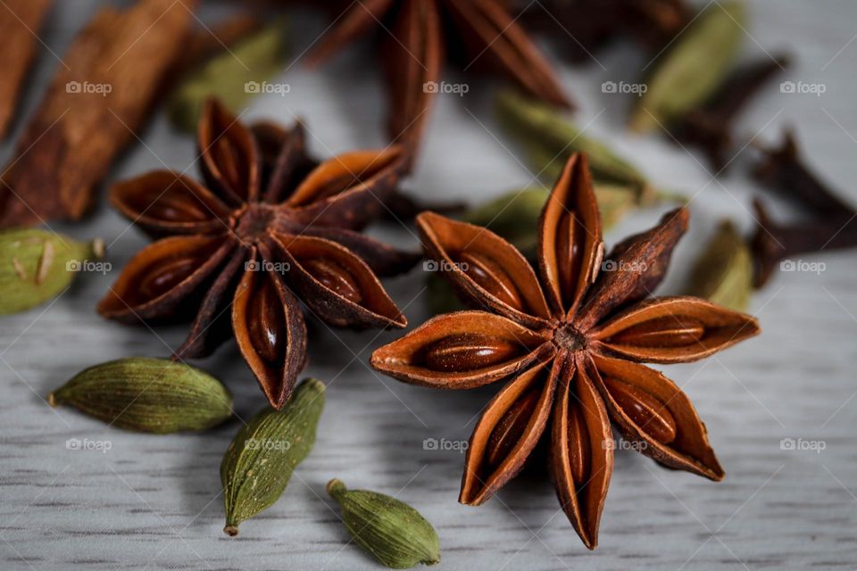 Spices close-up