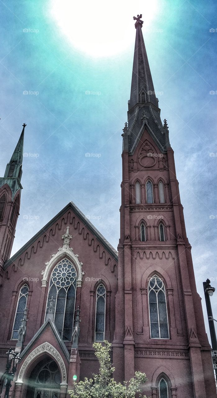 Front view of cathedral