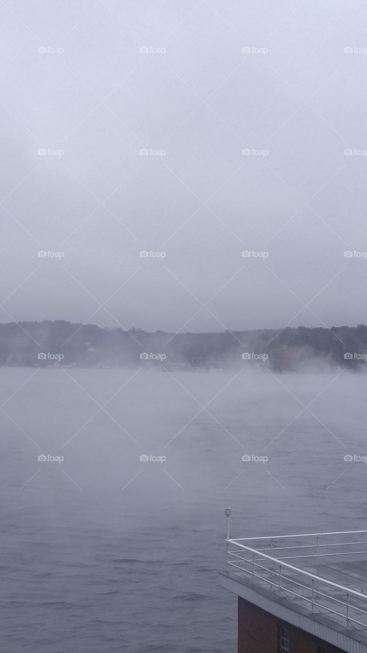 Fog, Mist, Water, Landscape, No Person