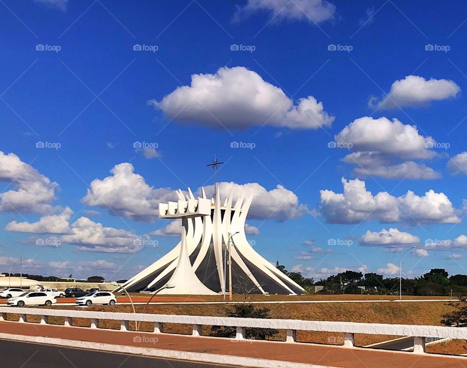 Metropolitan Cathedral of Nossa Senhora Aparecida orBrasilia Cathedral in Brasilia- District Federal / Brazil