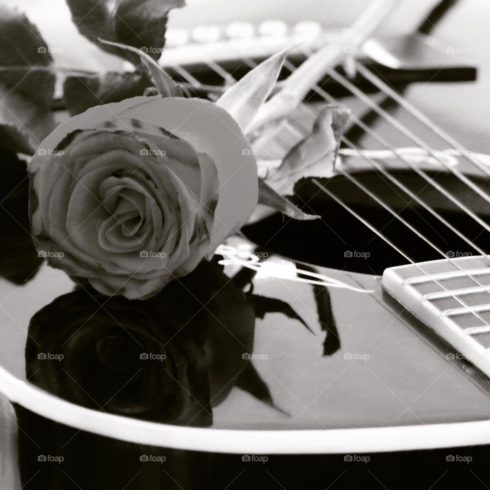 Music black and white