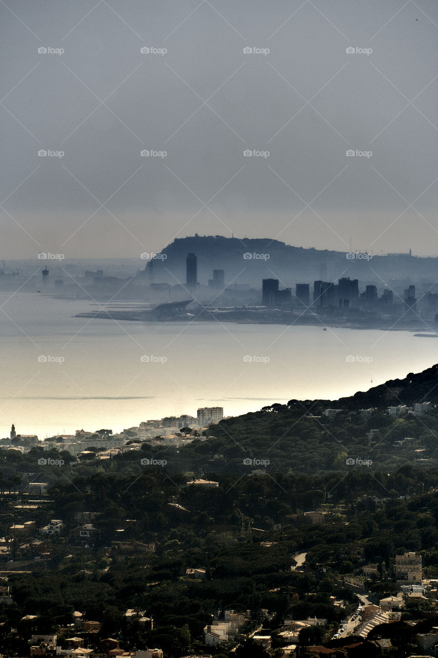 Foggy Barcelona