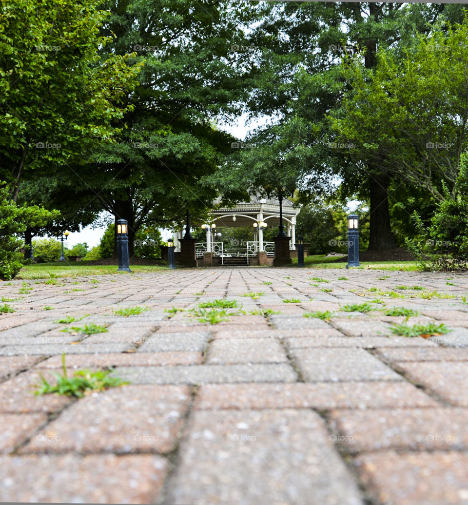 gazebo. ground level view of gazebo