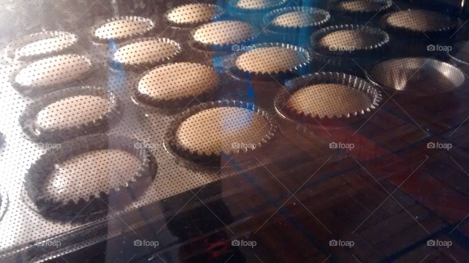 Cupcakes in the oven