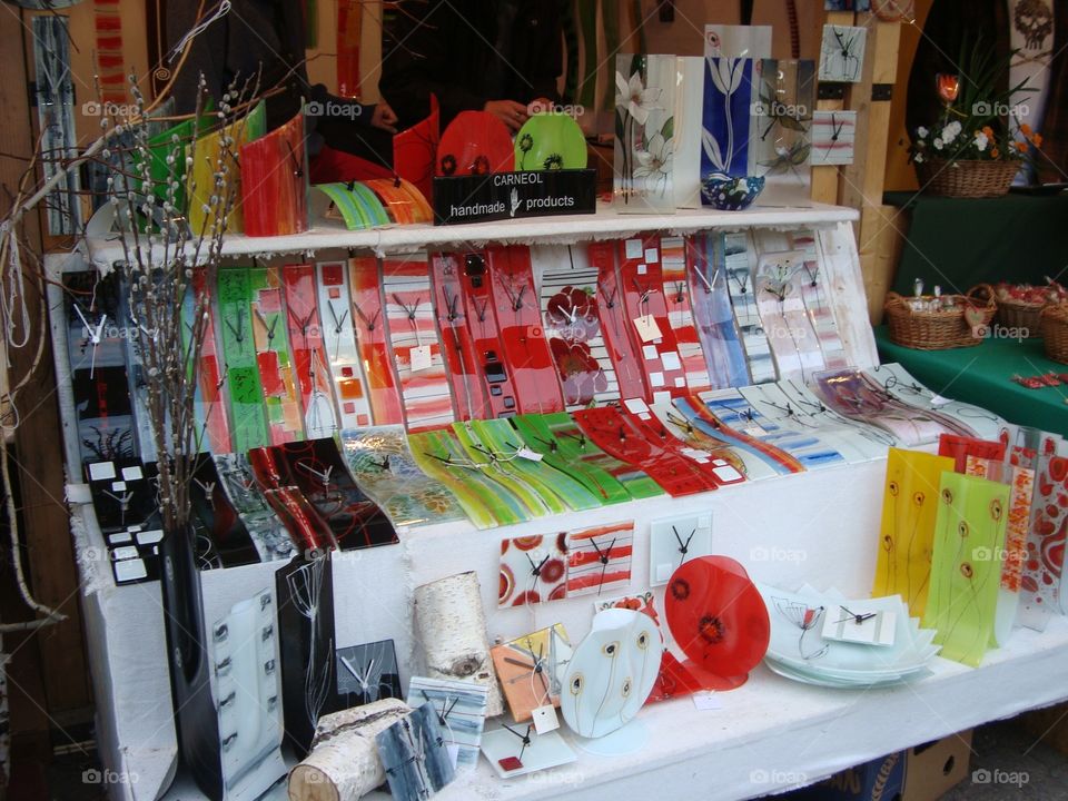 Handmade Clocks. Stall in Budapest festival