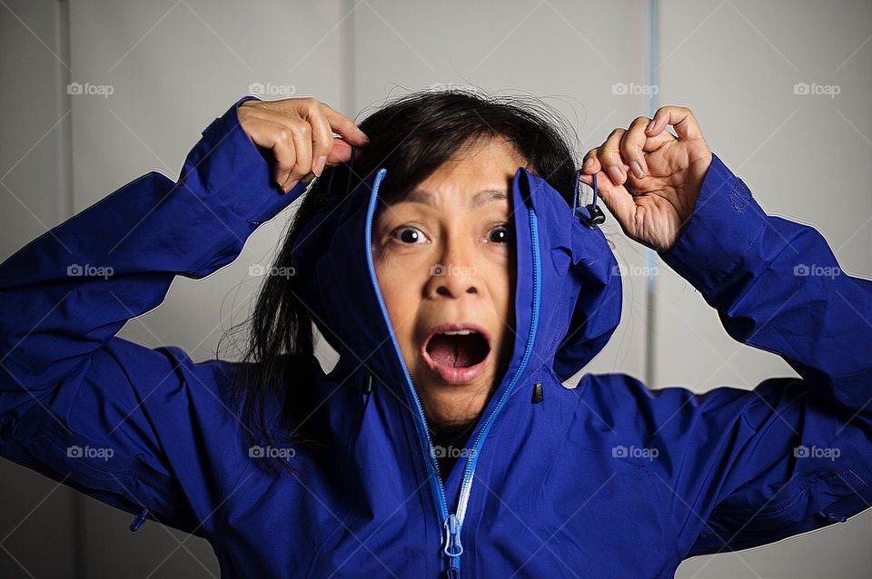 Silly portrait of a woman 