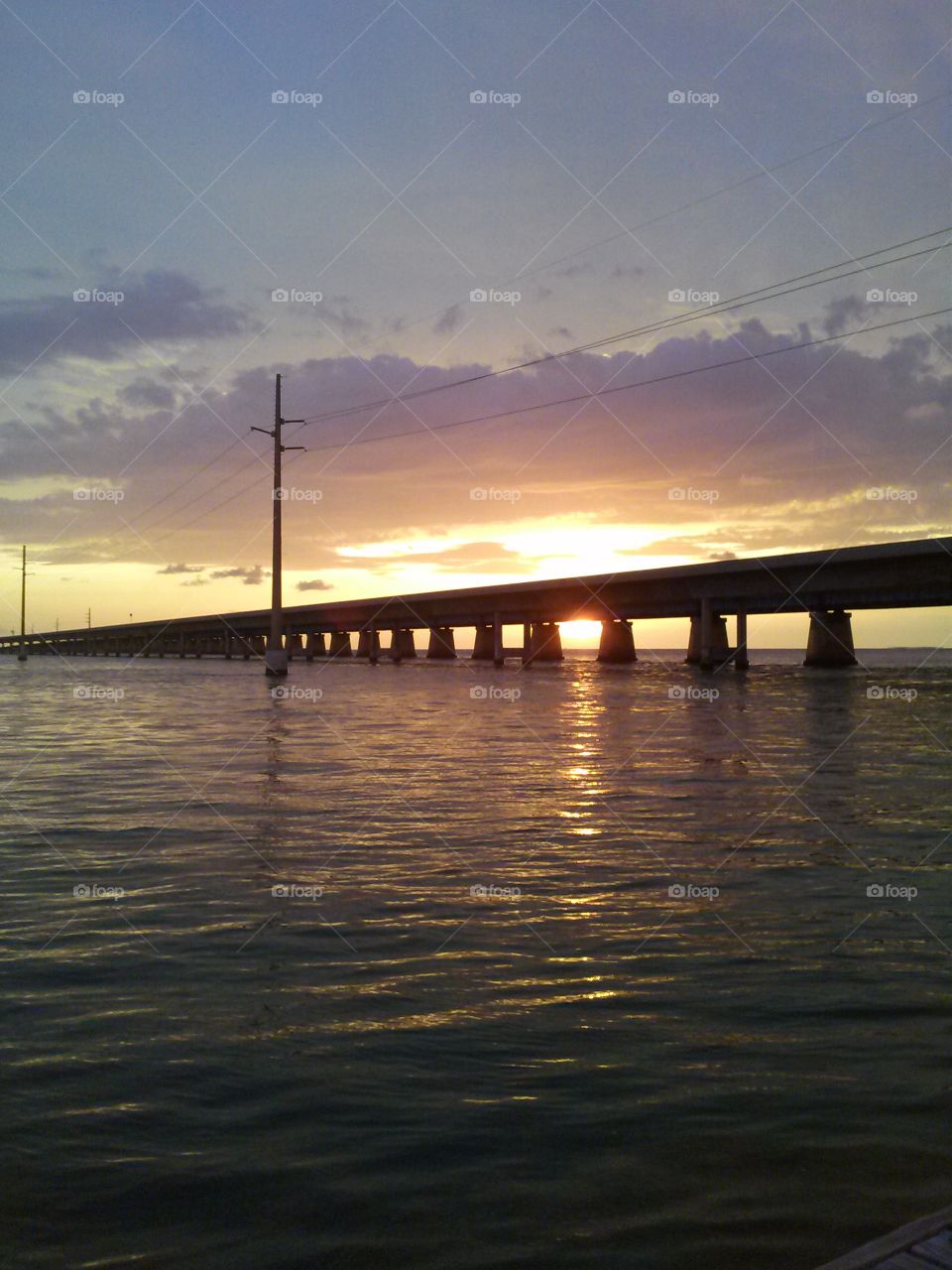 sunset seven mile bridge