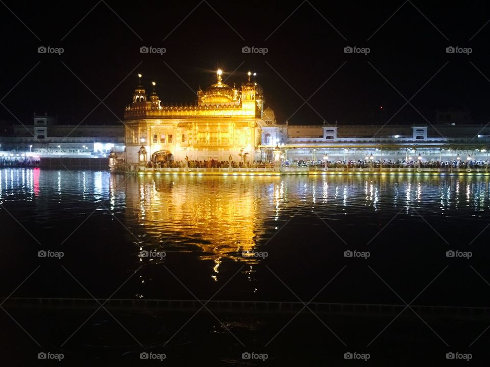 Golden temple in Amritsar, India