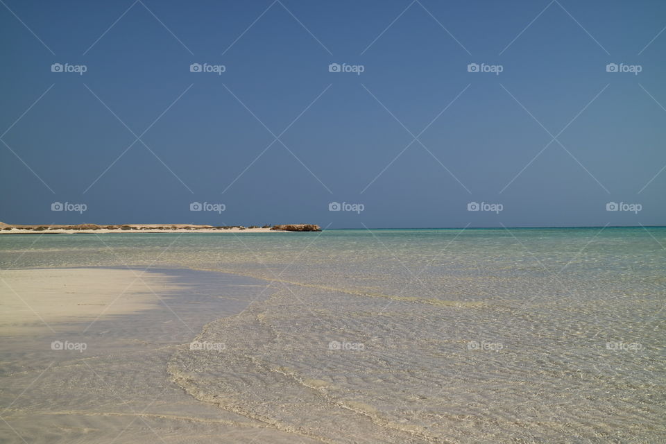 Beach of Sharm El Luli near Marsa Alam in Egypt