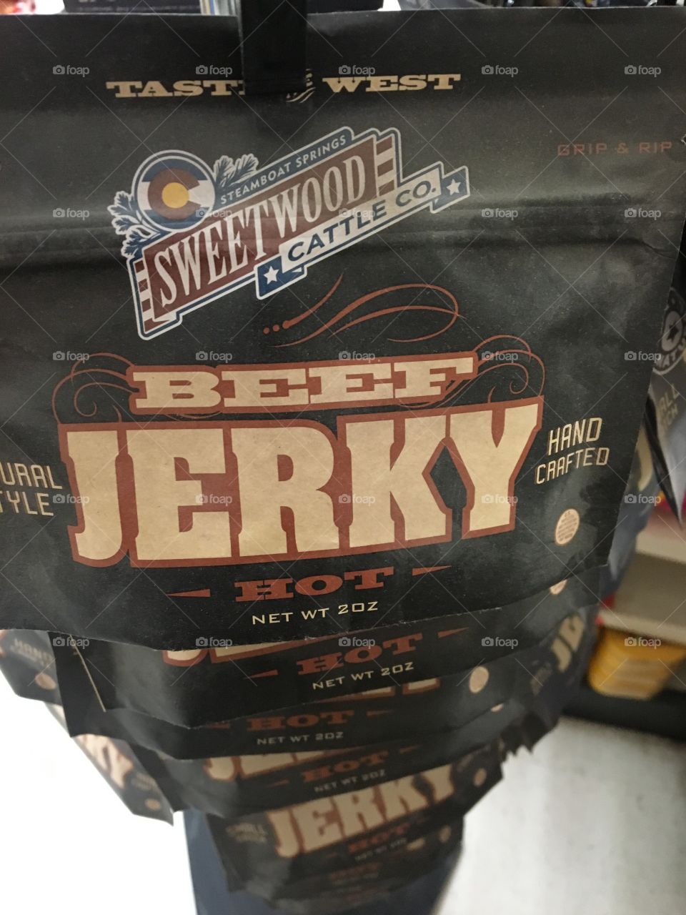 Beef jerky "hot"