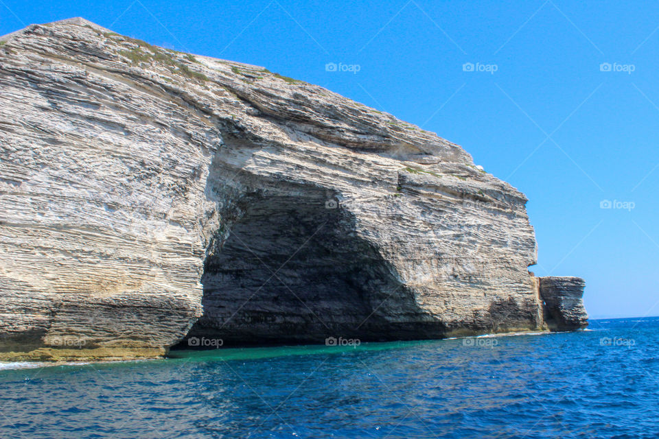 Napoleon hat cave in Bonifacio