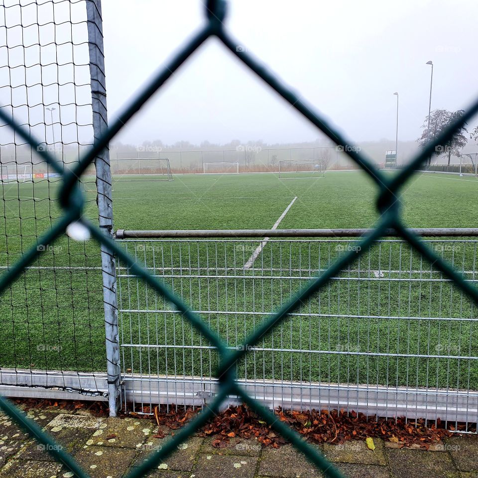 A football field in the Netherlands