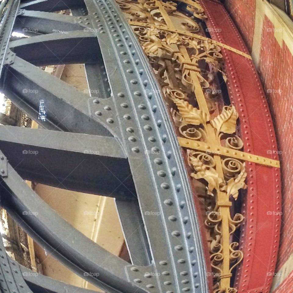 Train station metal work