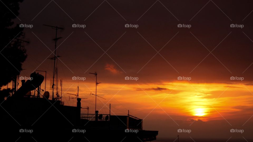 Roof items silhouettes