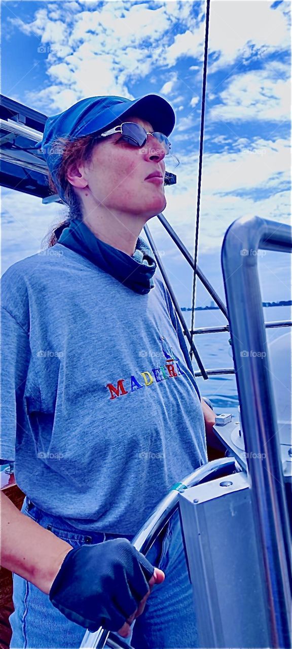 Steering a sizable boat is an exciting adventure for anyone but even more so for someone who is new to the endeavor. Of course experienced personelle is standing by to grasp the steering wheel should something go wrong. 2023. Hypnotic Productions