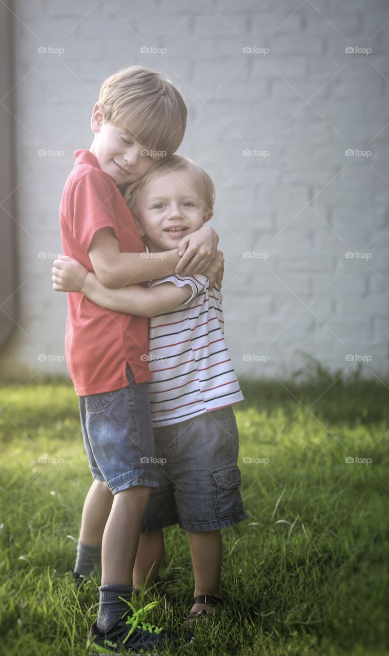 Boys, family, fun, love, brothers, celebrate, play, happy, sunset, summer, grass 
