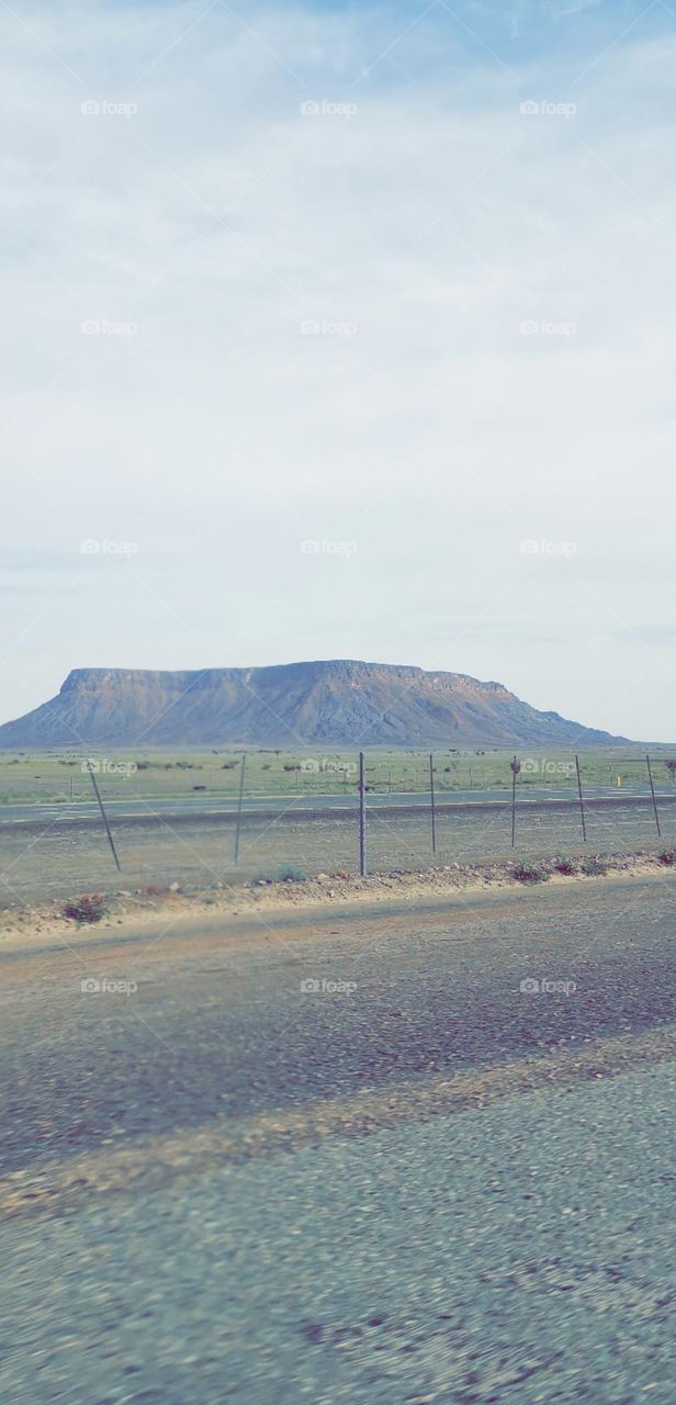 View of the mountains in the spring season