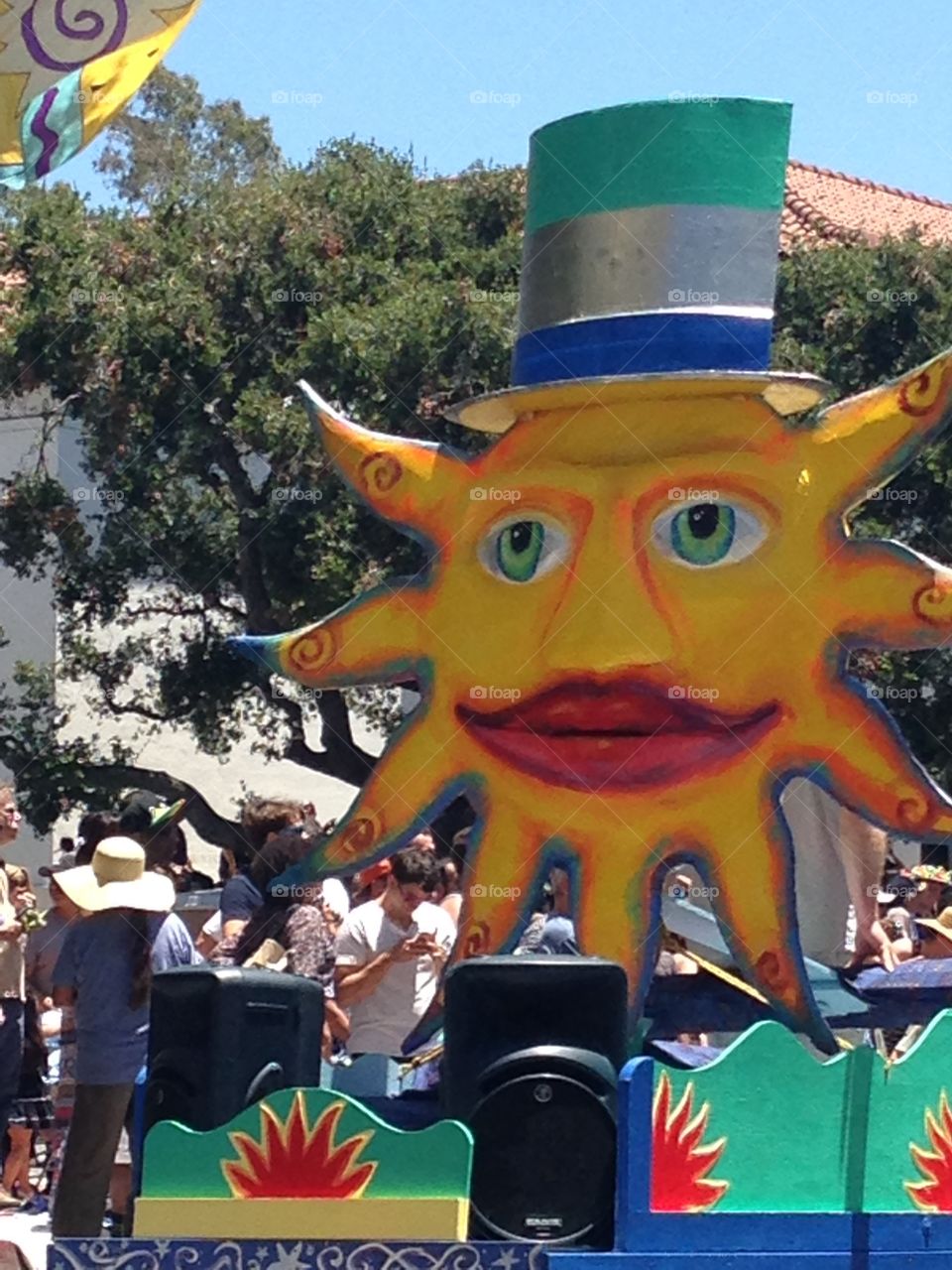 Solstice Sun . Sun from summer solstice parade, Santa Barbara CA June 2015

