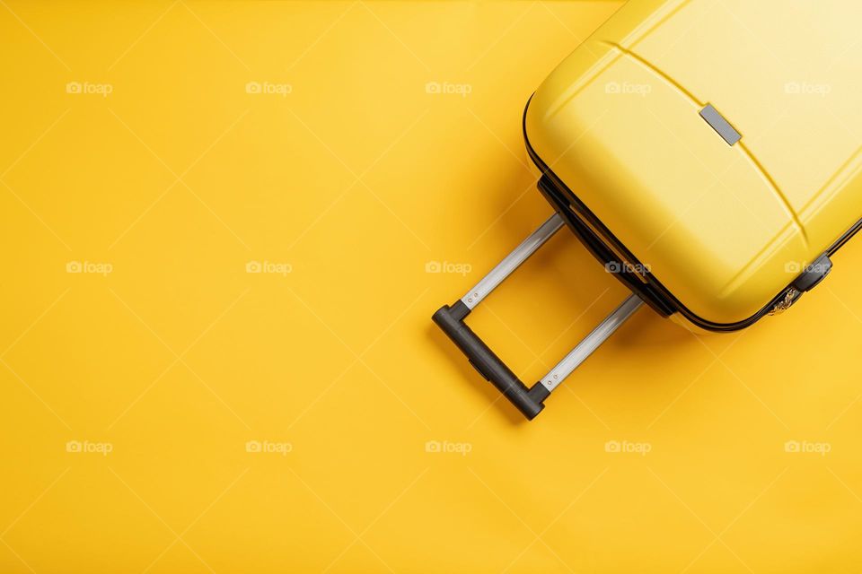 yellow suitcase