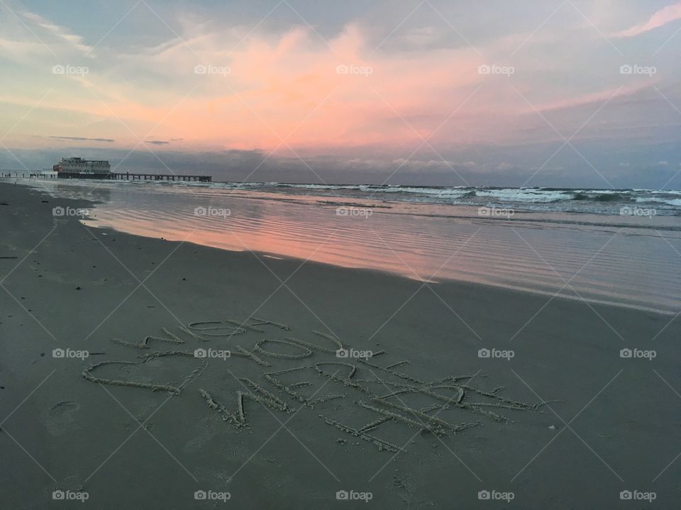 Visited Daytona beach for the first time, wrote this to my loved ones back home. 