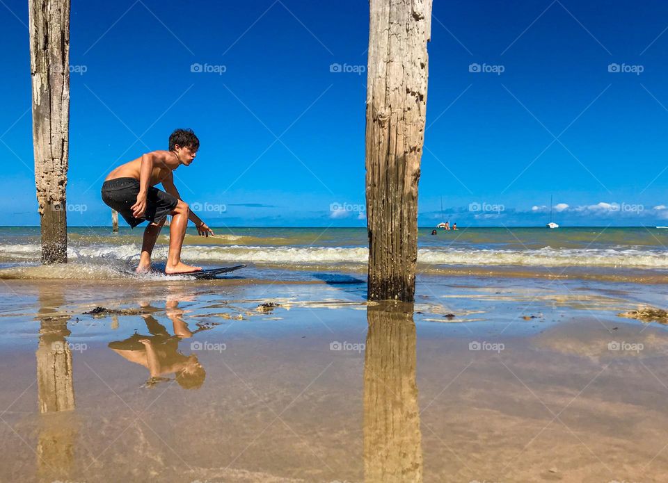 Adrenalina e muito esporte no dia de hoje em cumuruxatiba Bahia Brasil 