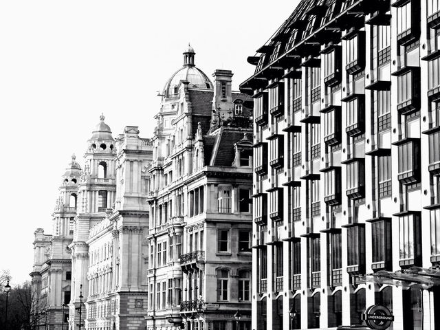 white black london buildings by shelibeli