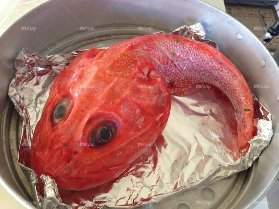 cooking red fish eye by itsAus
