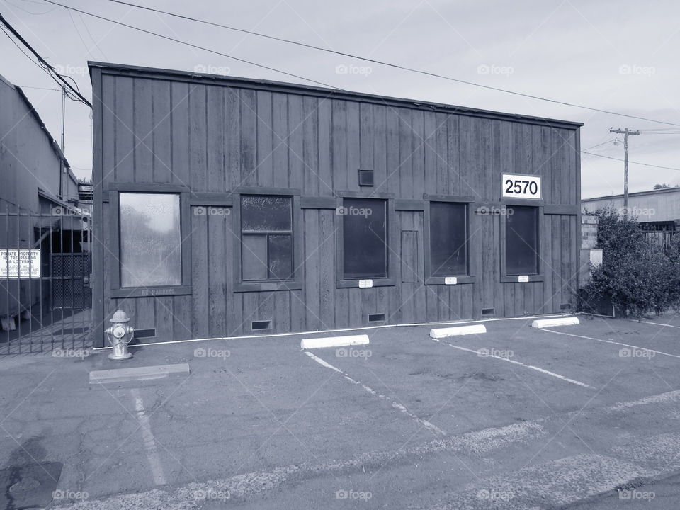 black and white architecture. in downtown Sacramento taking pictures