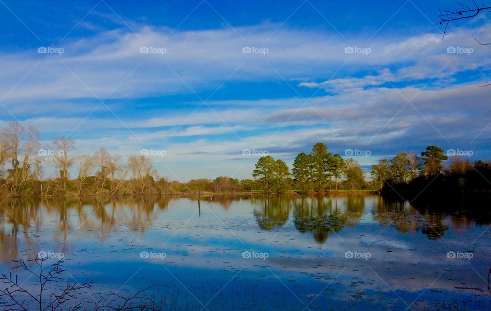 Sky and water