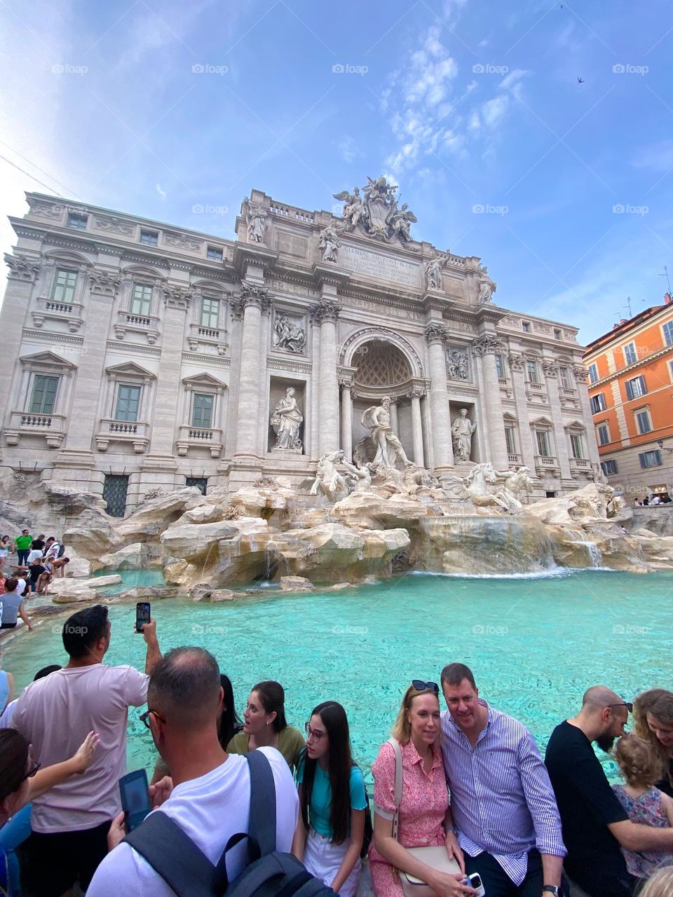 Trevi Fountain - Summertime - Rome, Italy