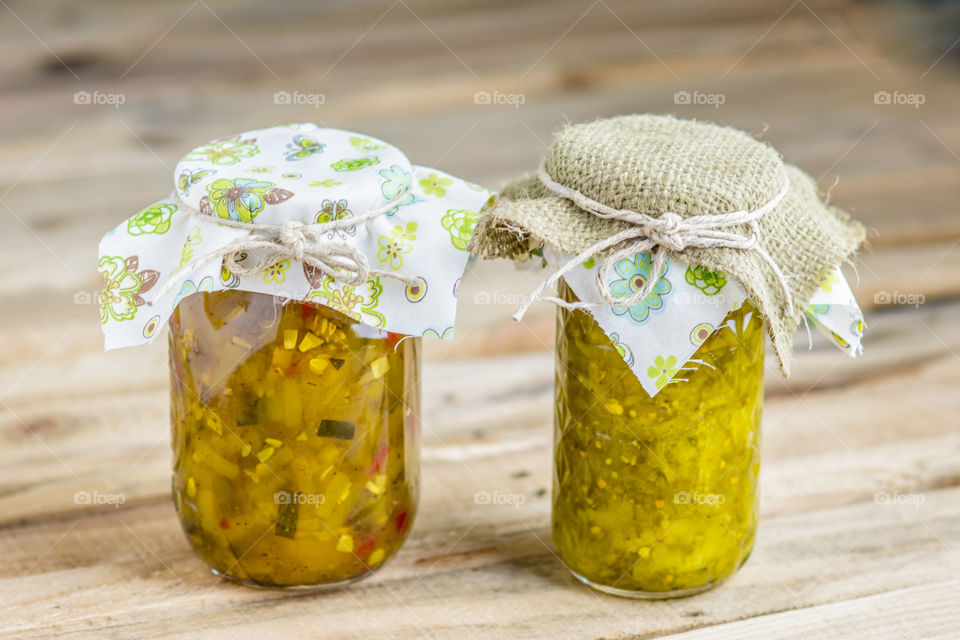 Homemade Pickle and Zucchini Relish