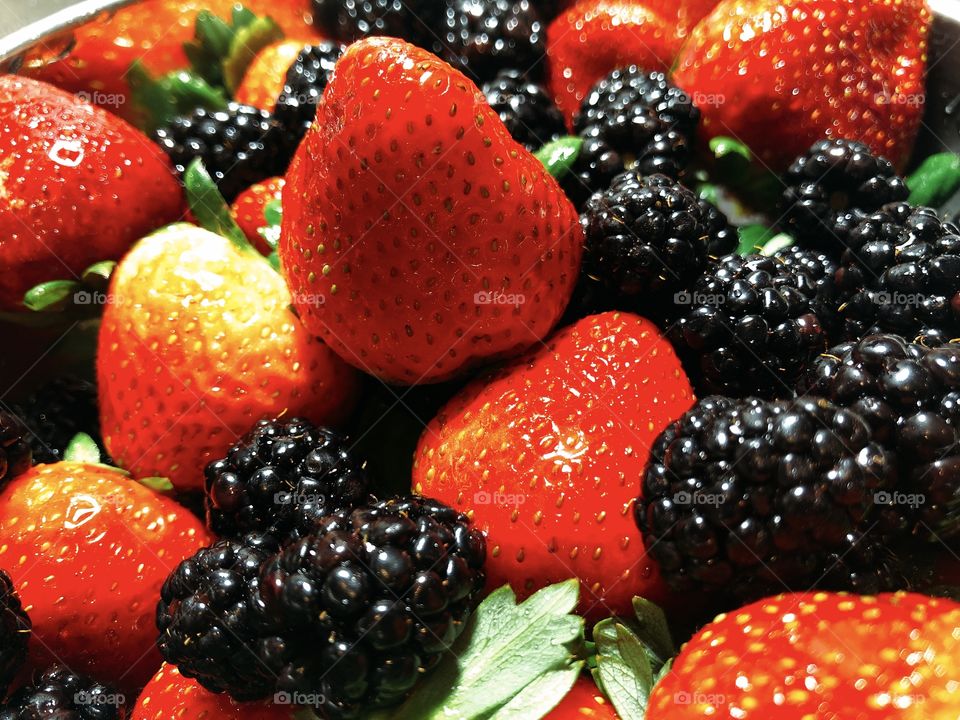 Fresh sweet delicious berries