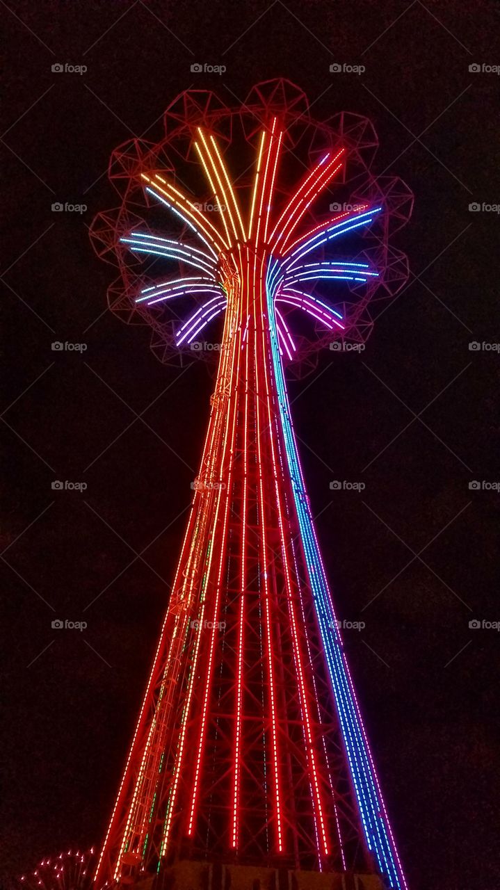 Parachute tower at Coney Island