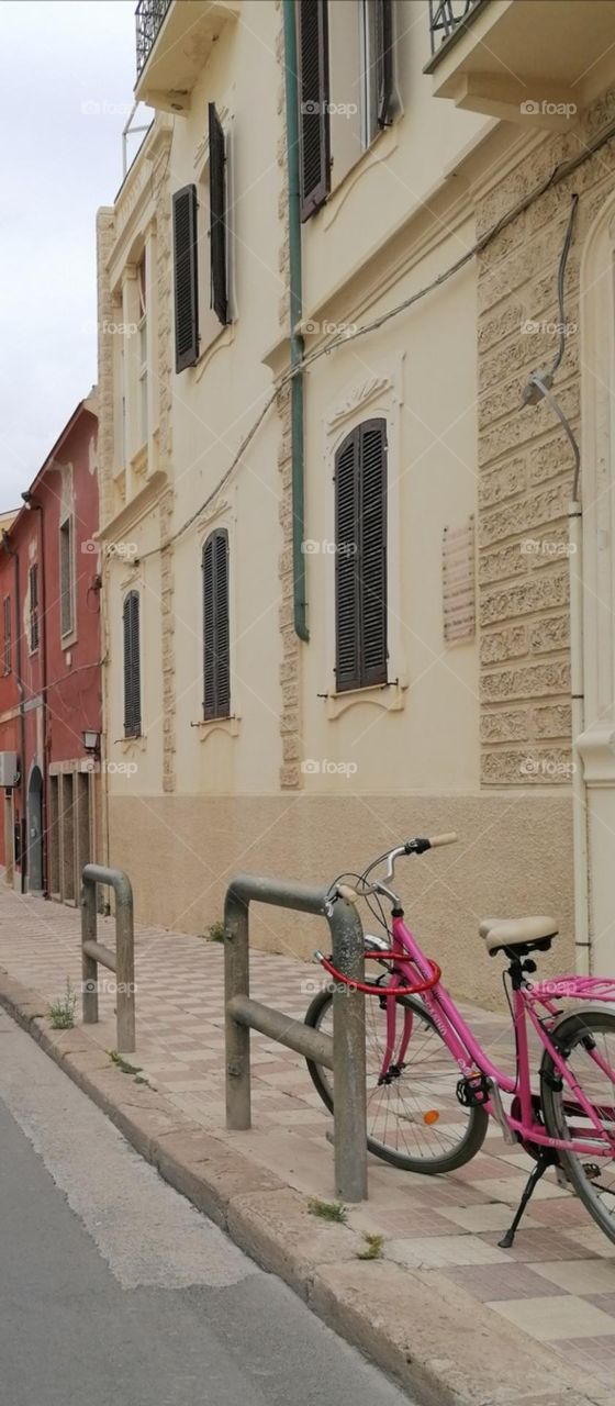 Pink bicycle