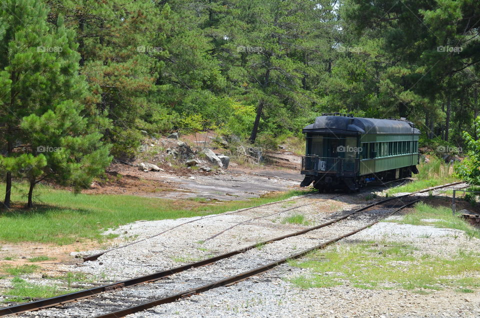 train in stone mountain