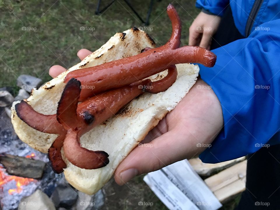 Mouth-watering, fire roasted hotdogs are a camping necessity! They’re even better when cut “spider dog” style. A perfect dinner in the great outdoors. 
