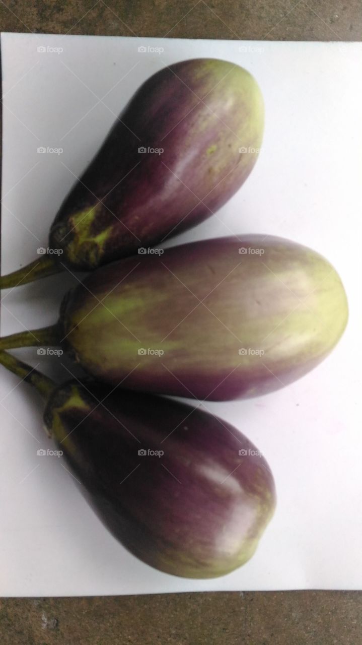 A variety of vegetables eggplant