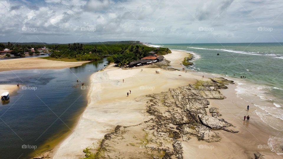 Dunas de Marapè. Amazing complex between beach and river. Brasile