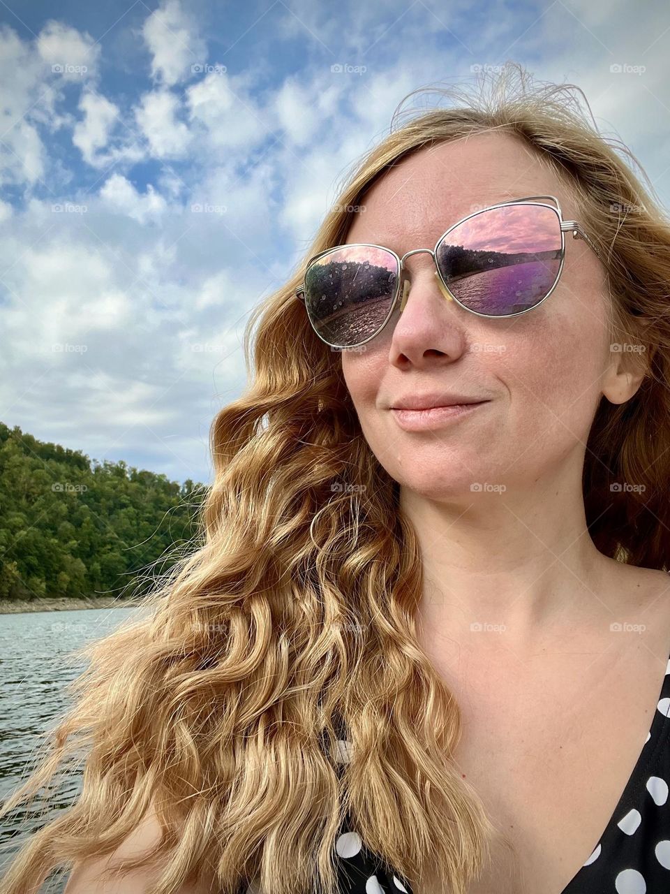 In my happy place out on the boat on Lake Cumberland in Kentucky USA