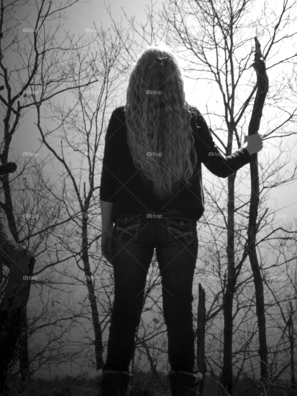 At the top. top of the mountain