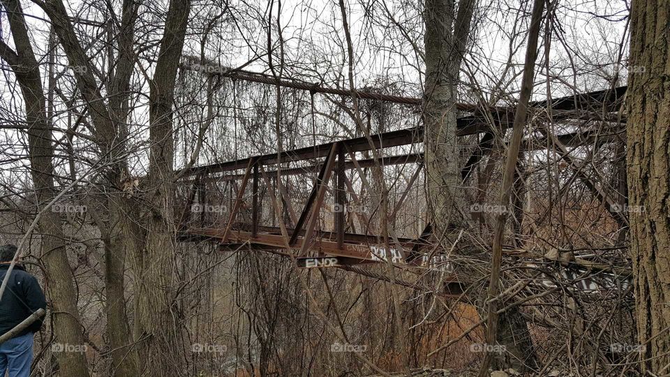 Old bridge in Cleveland, Ohio. It was a part of an unsolved serial killer known as the Torso Murders.