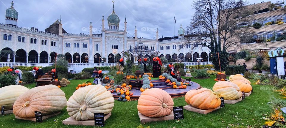 pumpkins contest in Denmark Tivoli