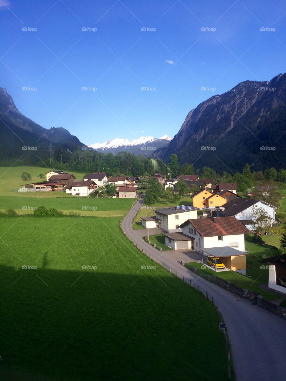 Switzerland from the train 