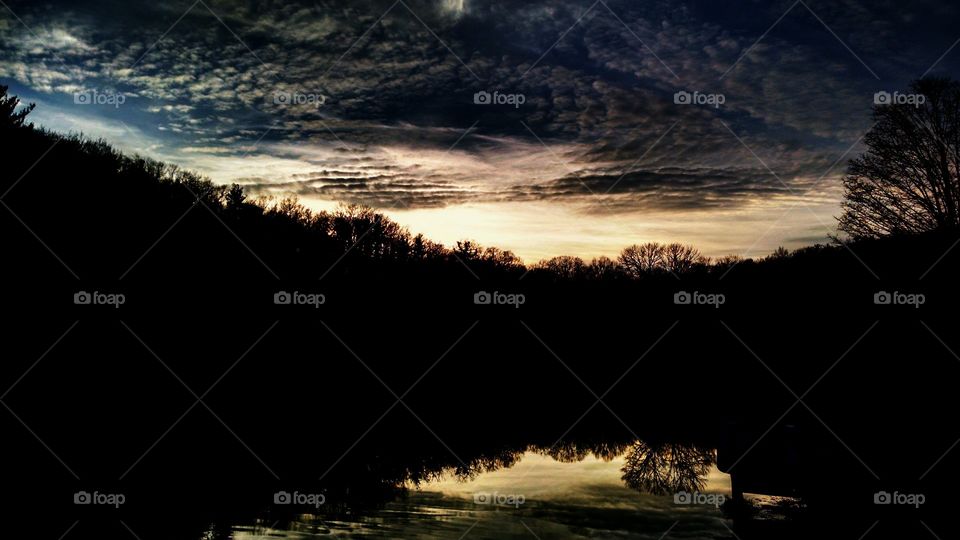 Reflection at the farm. I took this pic of the reflection on the pond at the farm in Wantage New Jersey on 12/10/2015